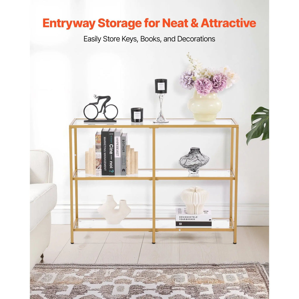 Aurelia Glass Console Table