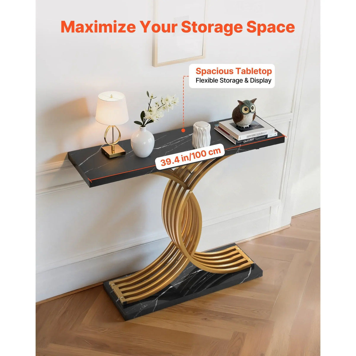 Aurelia Contrast Console Table