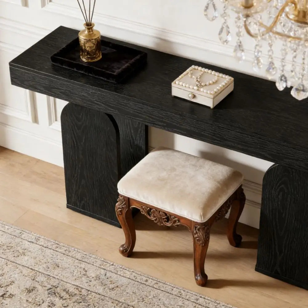 Alder Open-Shelf Console Table