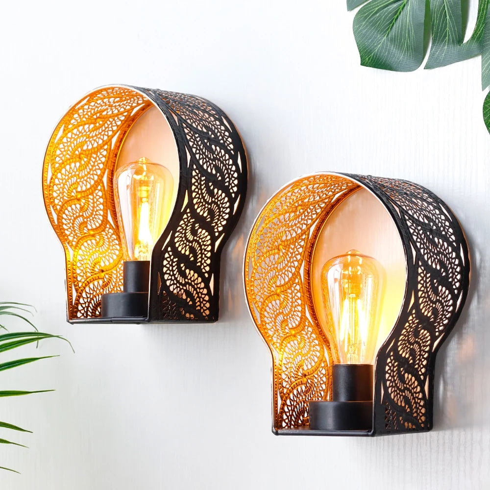 Filigree Arch Wall Sconces — Set of 2