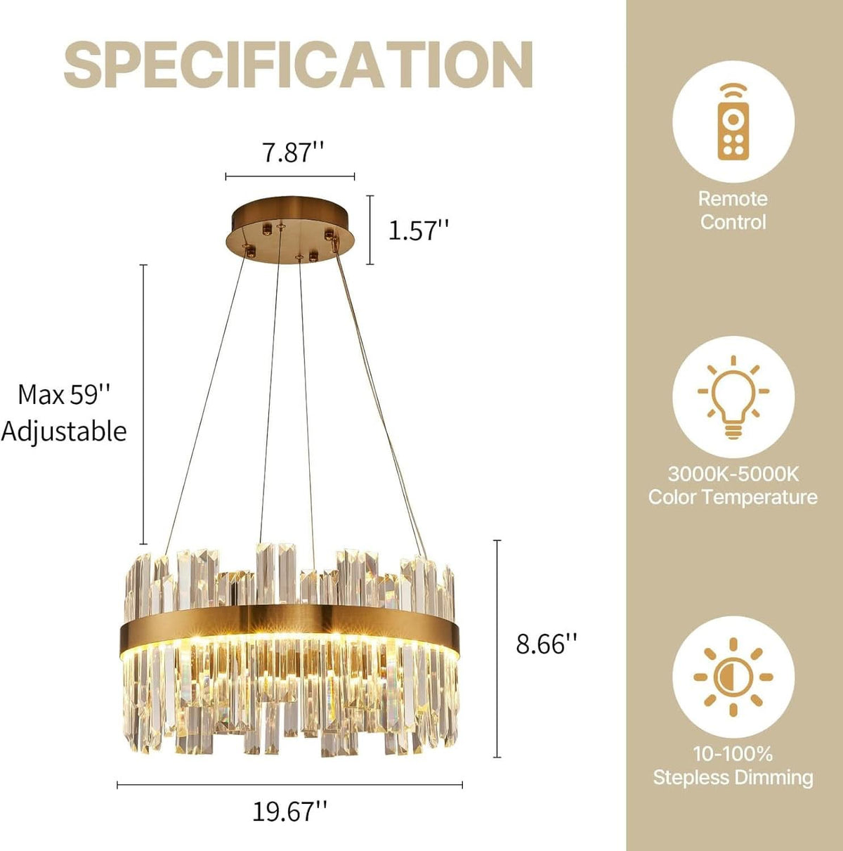 Celestine Cascade Chandelier