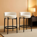 Solene Curved Counter Stools, Set of 2