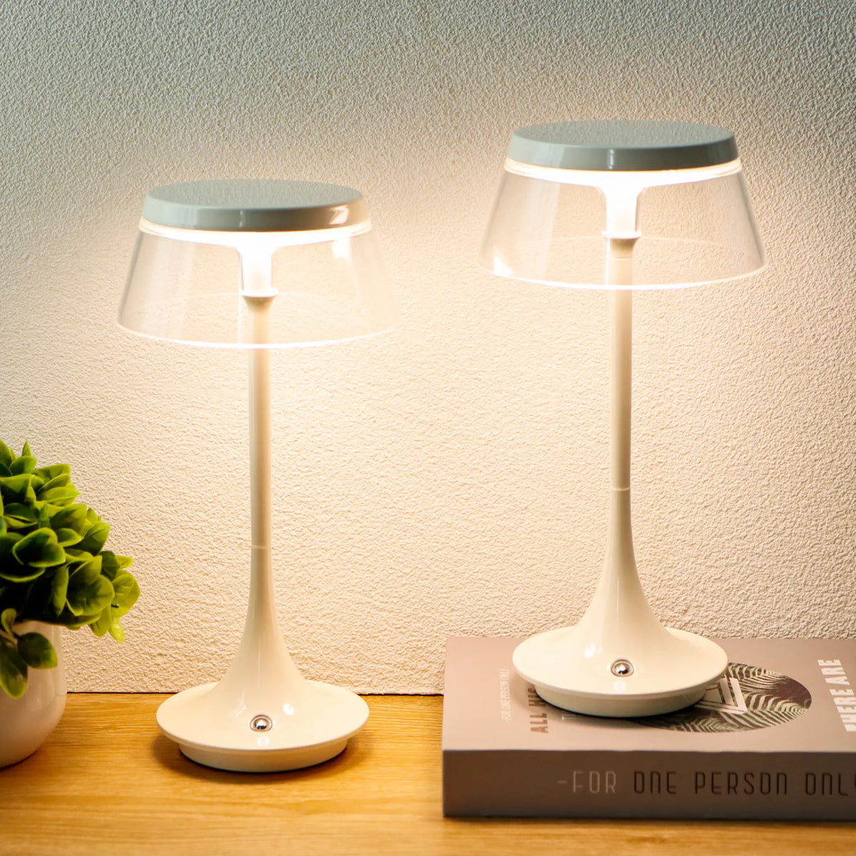 Tapered Cordless Table Lamp