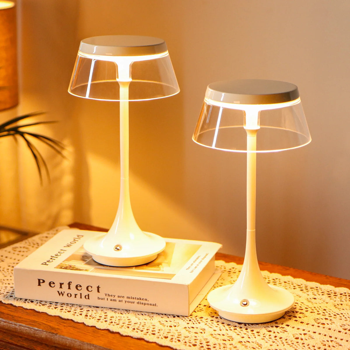 Tapered Cordless Table Lamp