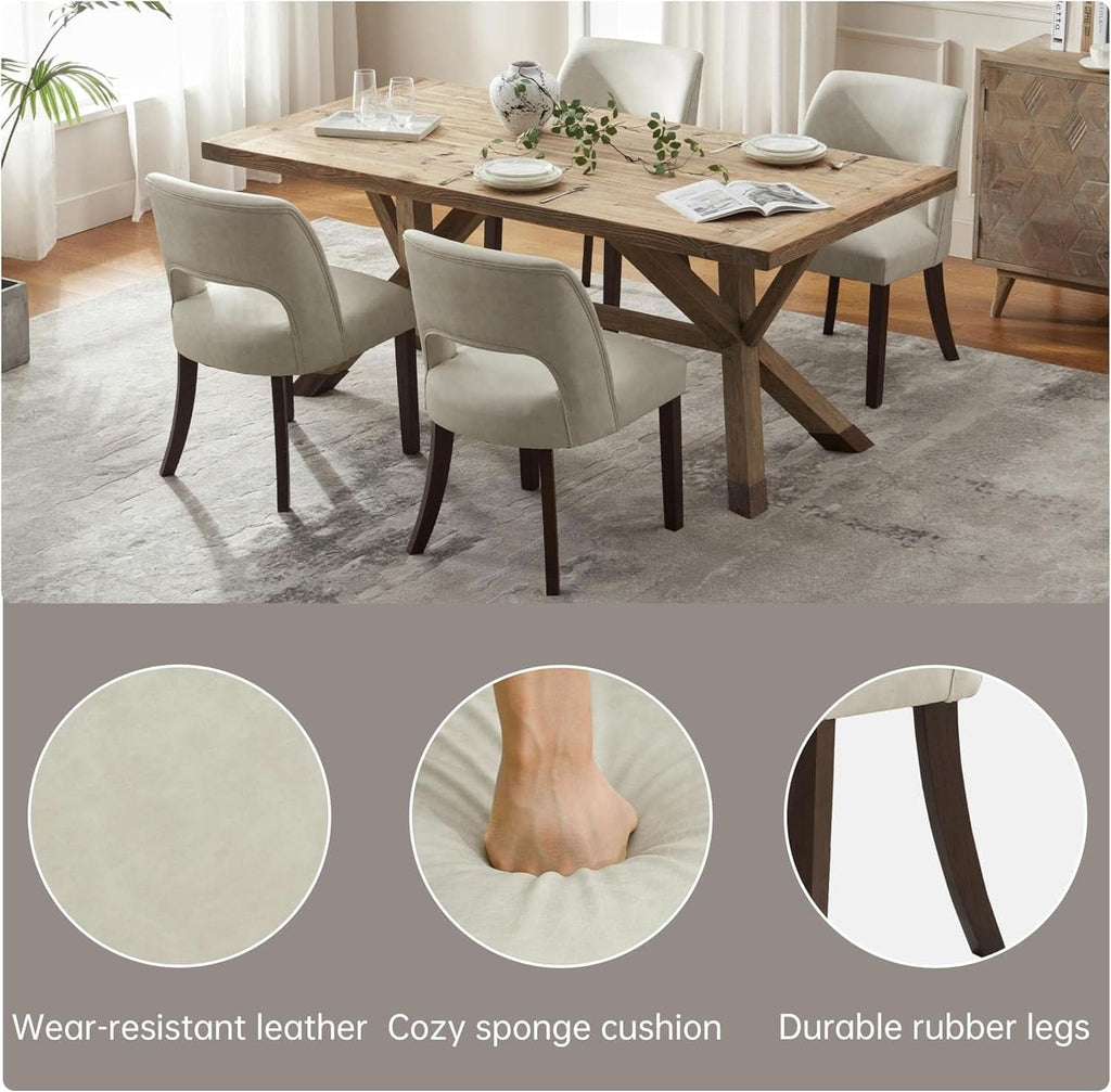Colette Faux Leather Dining Chair - Set of 2