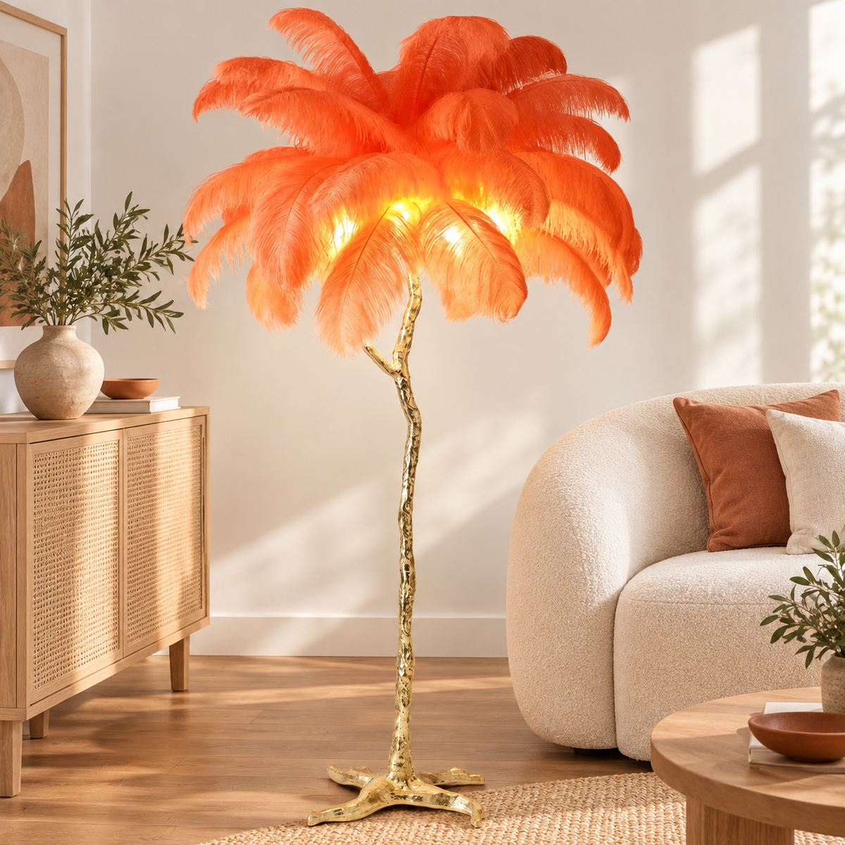 Aveline Feather Tree Floor Lamp