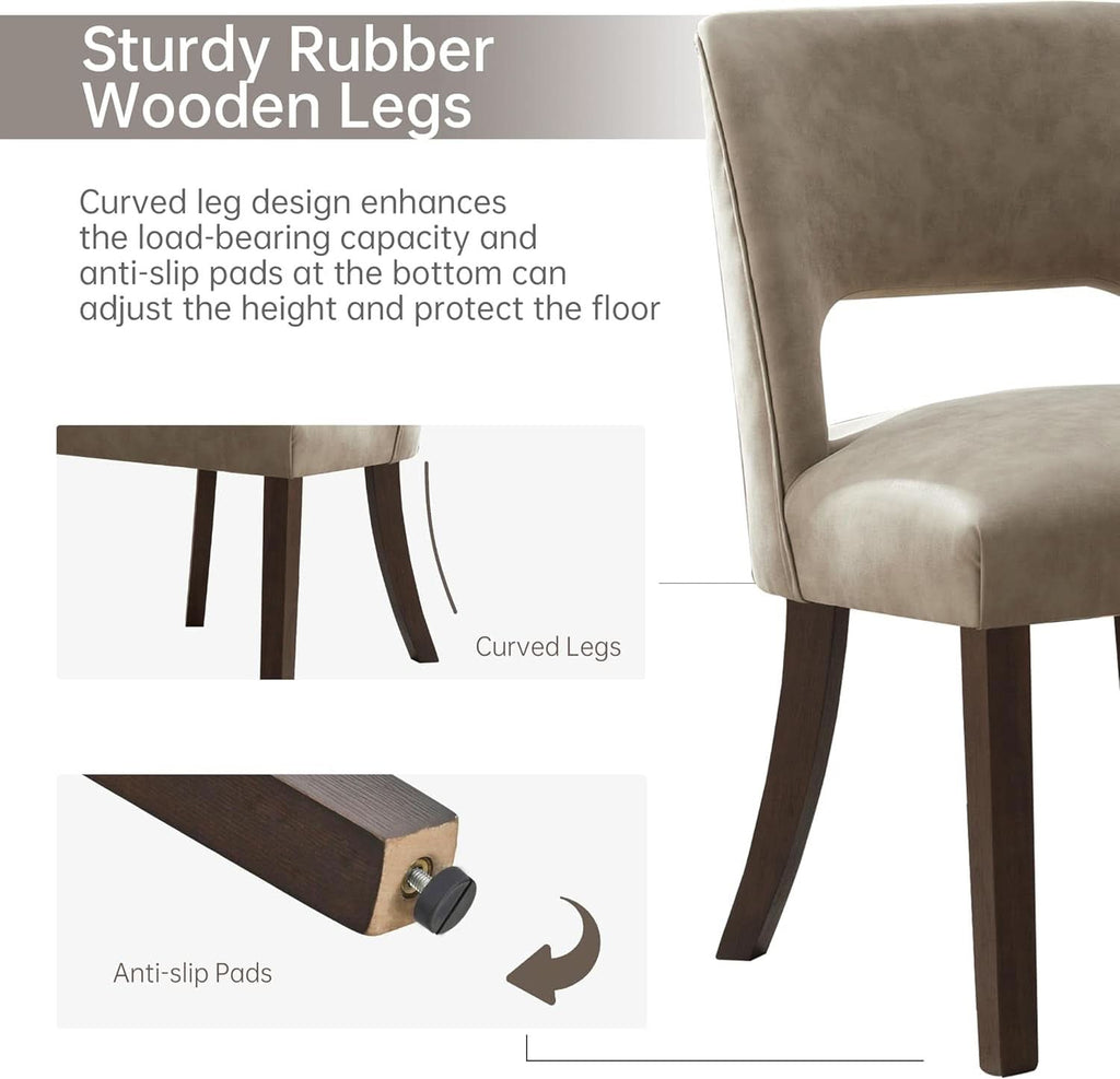 Colette Faux Leather Dining Chair - Set of 2