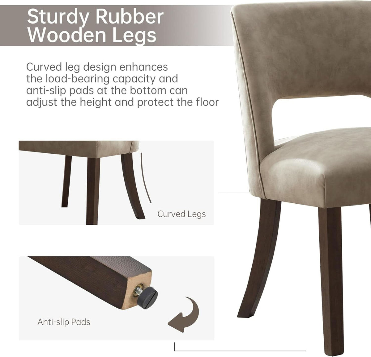 Colette Faux Leather Dining Chair - Set of 2