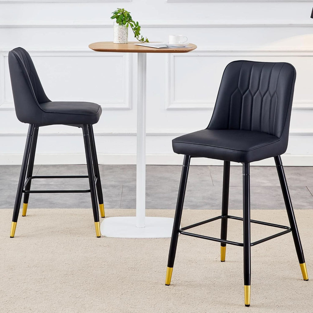 Noelle Channel Counter Stools, Set of 2