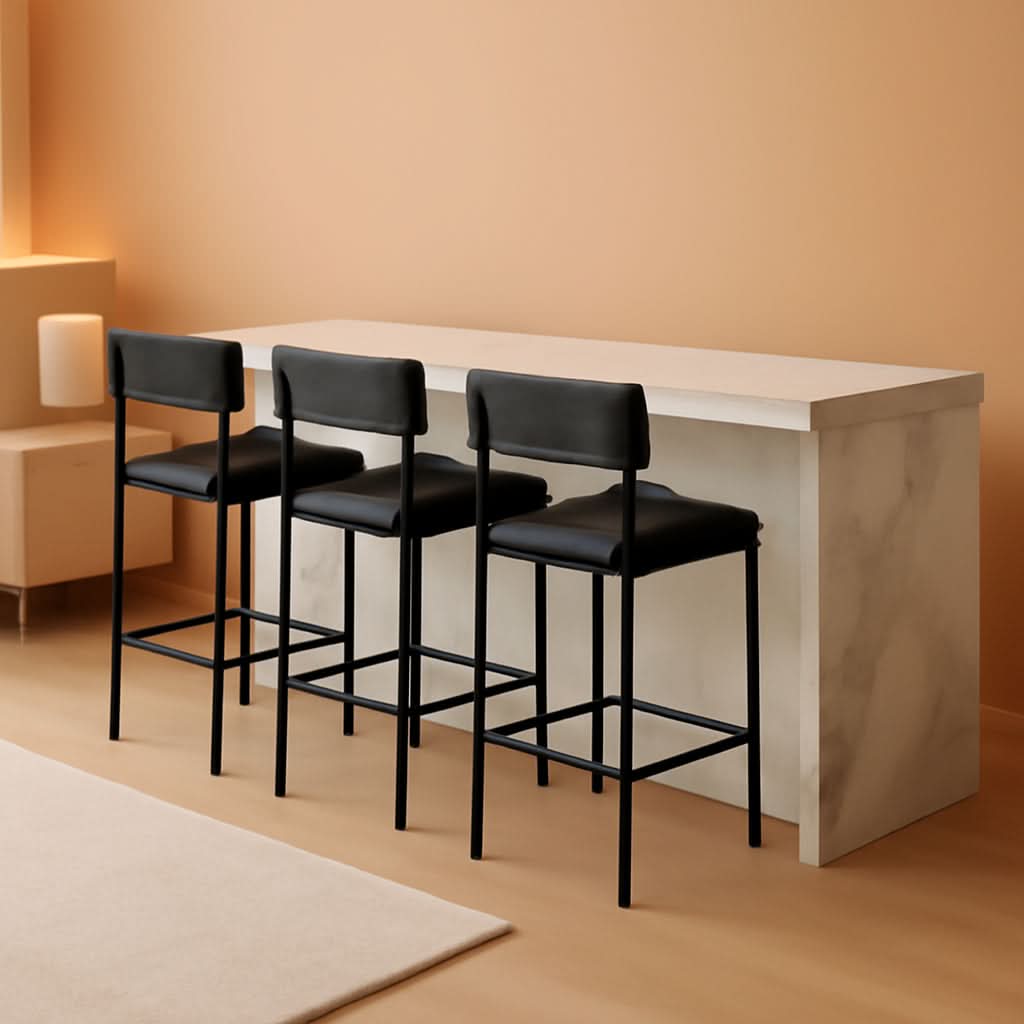 Milan Slim Counter Stools, Set of 4