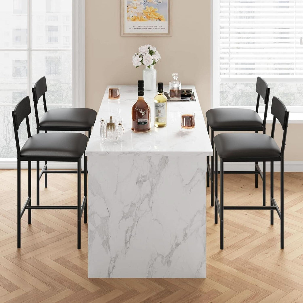 Milan Slim Counter Stools, Set of 4