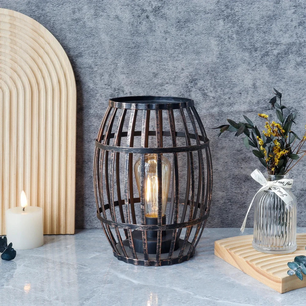 Wine Barrel Accent Lamp