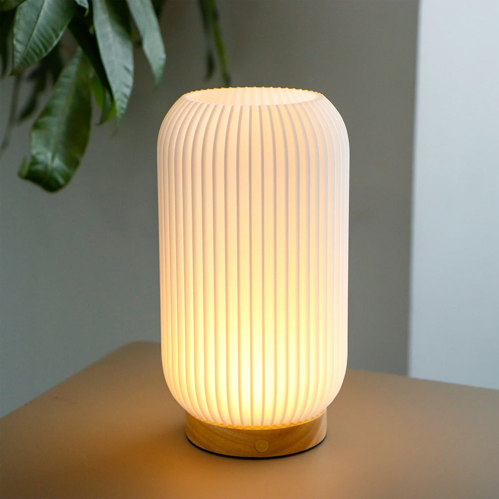 Ribbed Touch Table Lamp