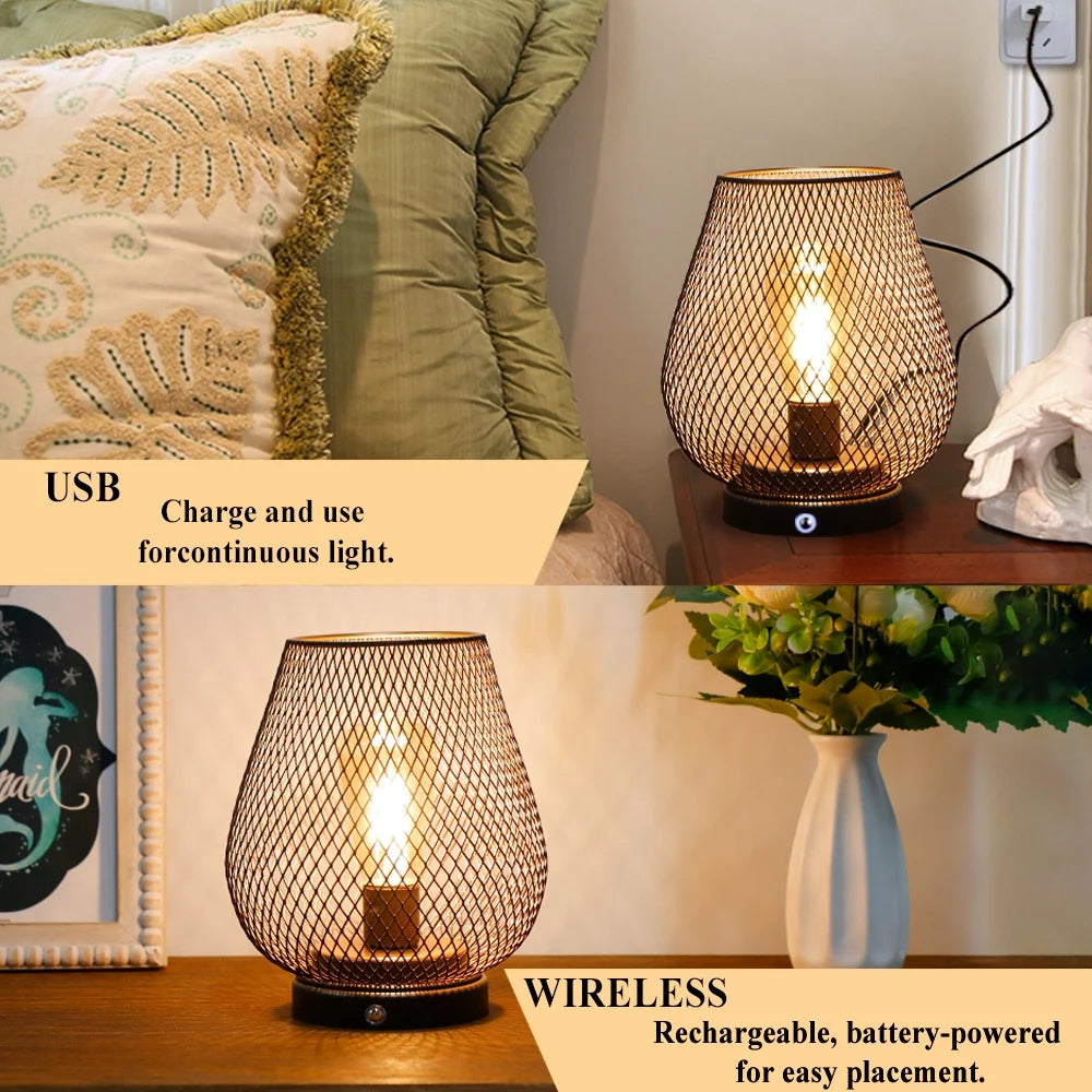 Rechargeable Mesh Touch Lamp