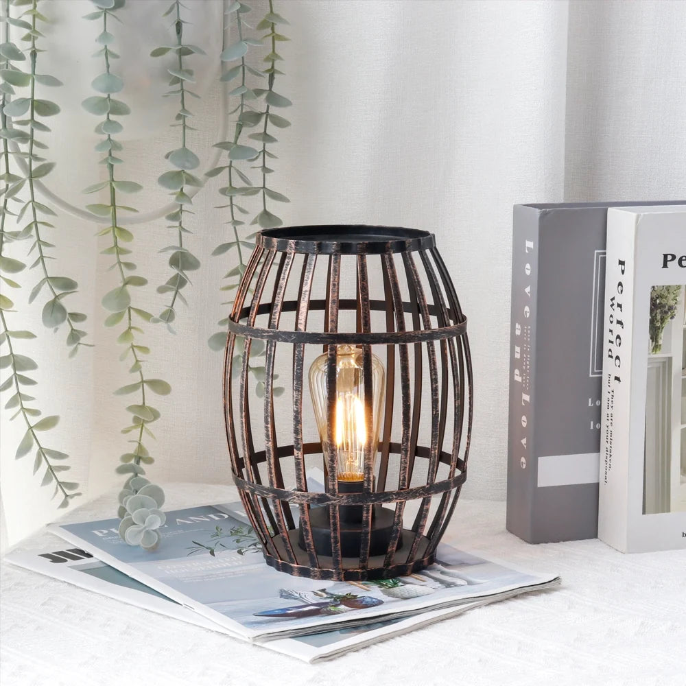 Wine Barrel Accent Lamp
