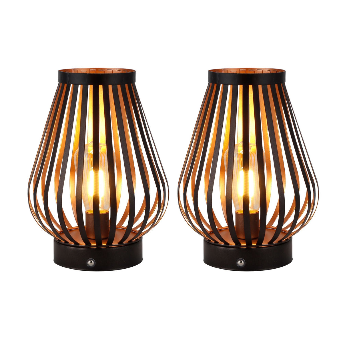 Rechargeable Teardrop Cage Lamp