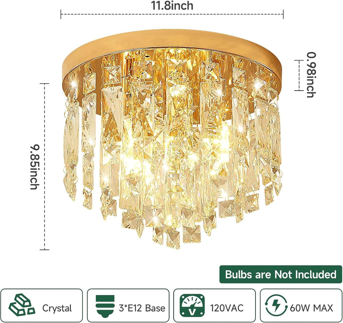 Camille Cascade Flush Mount