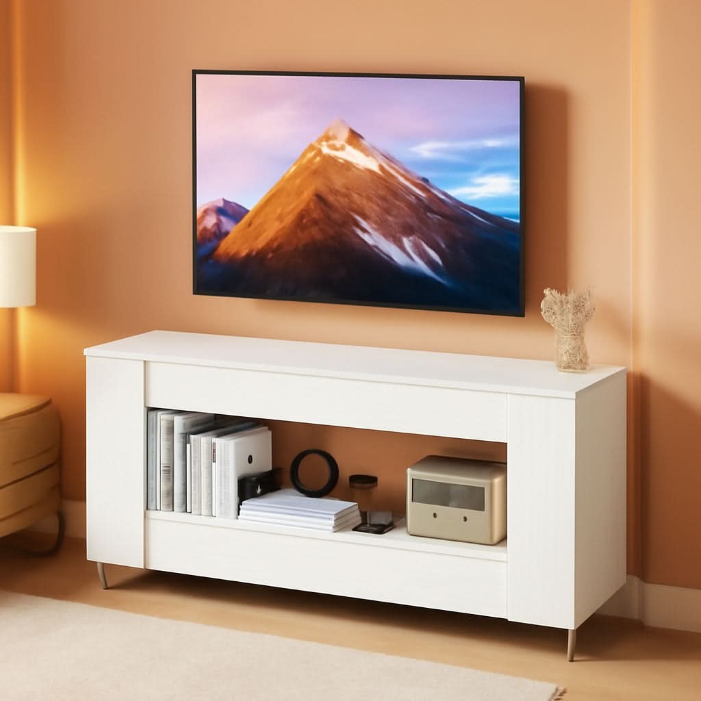 White Modern TV Console