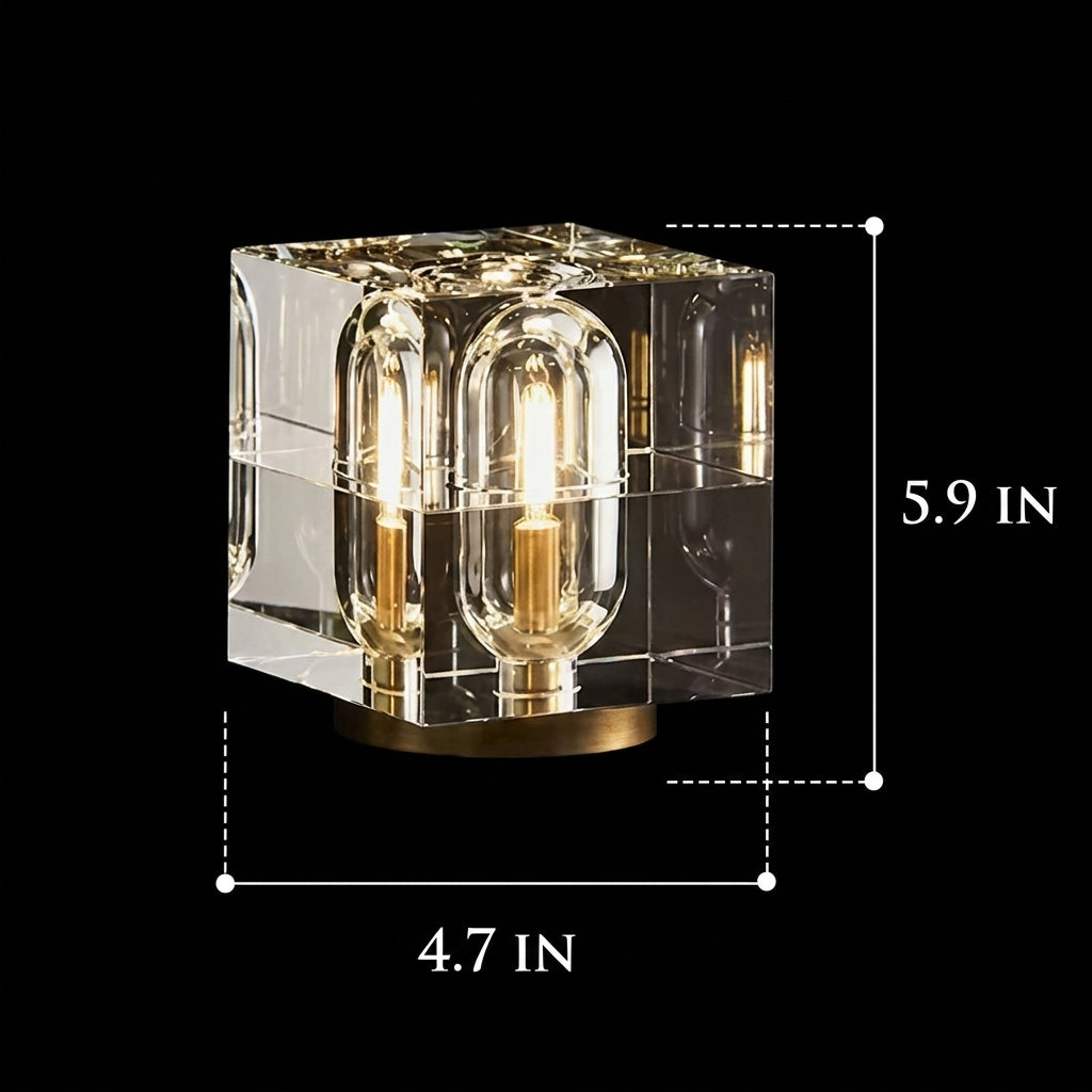 Crystal Capsule Table Lamp