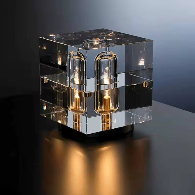Crystal Capsule Table Lamp