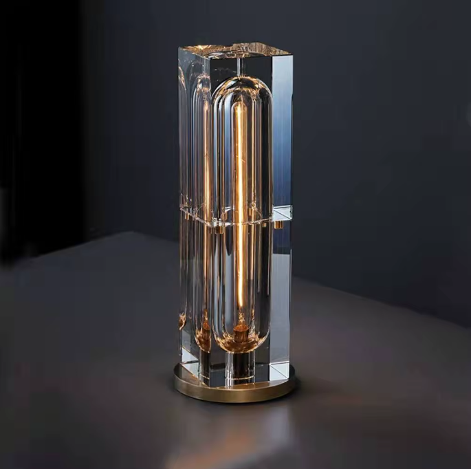 Crystal Capsule Table Lamp
