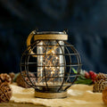 Rope-Trim Cage Lantern
