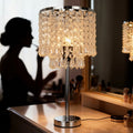Crystal Cascade Table Lamp