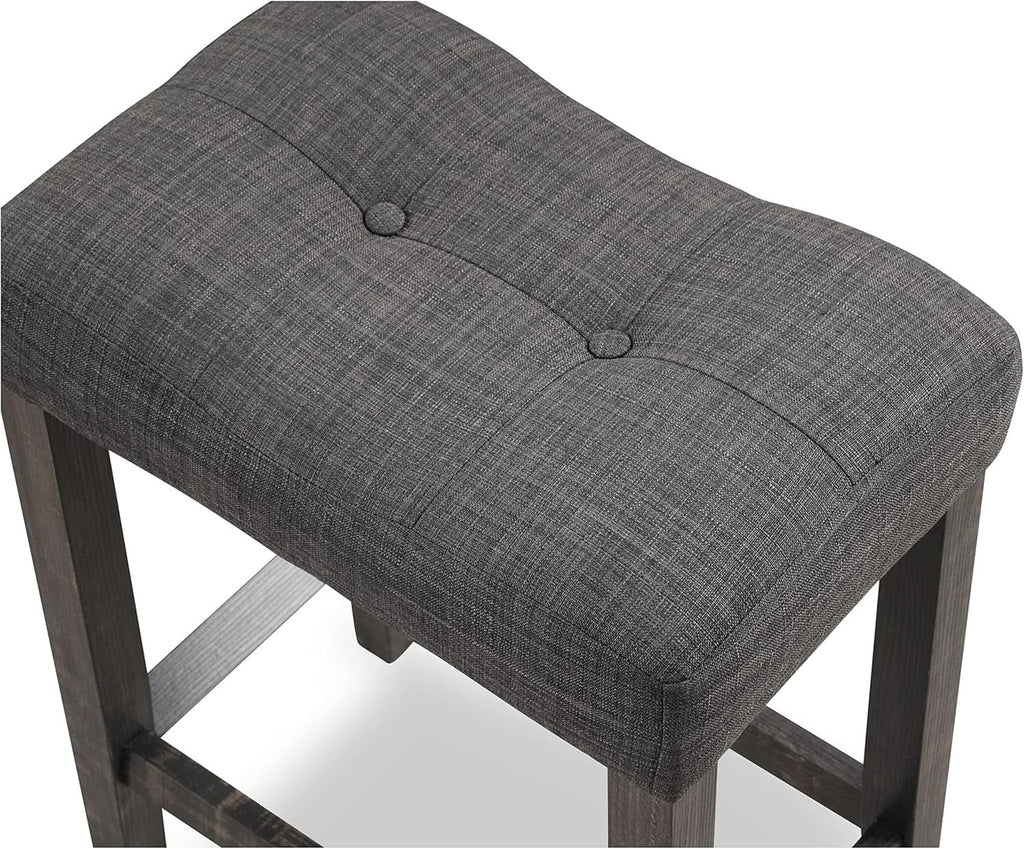 Sora Button Counter Stools, Set of 2