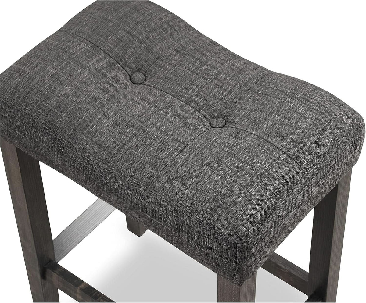 Sora Button Counter Stools, Set of 2