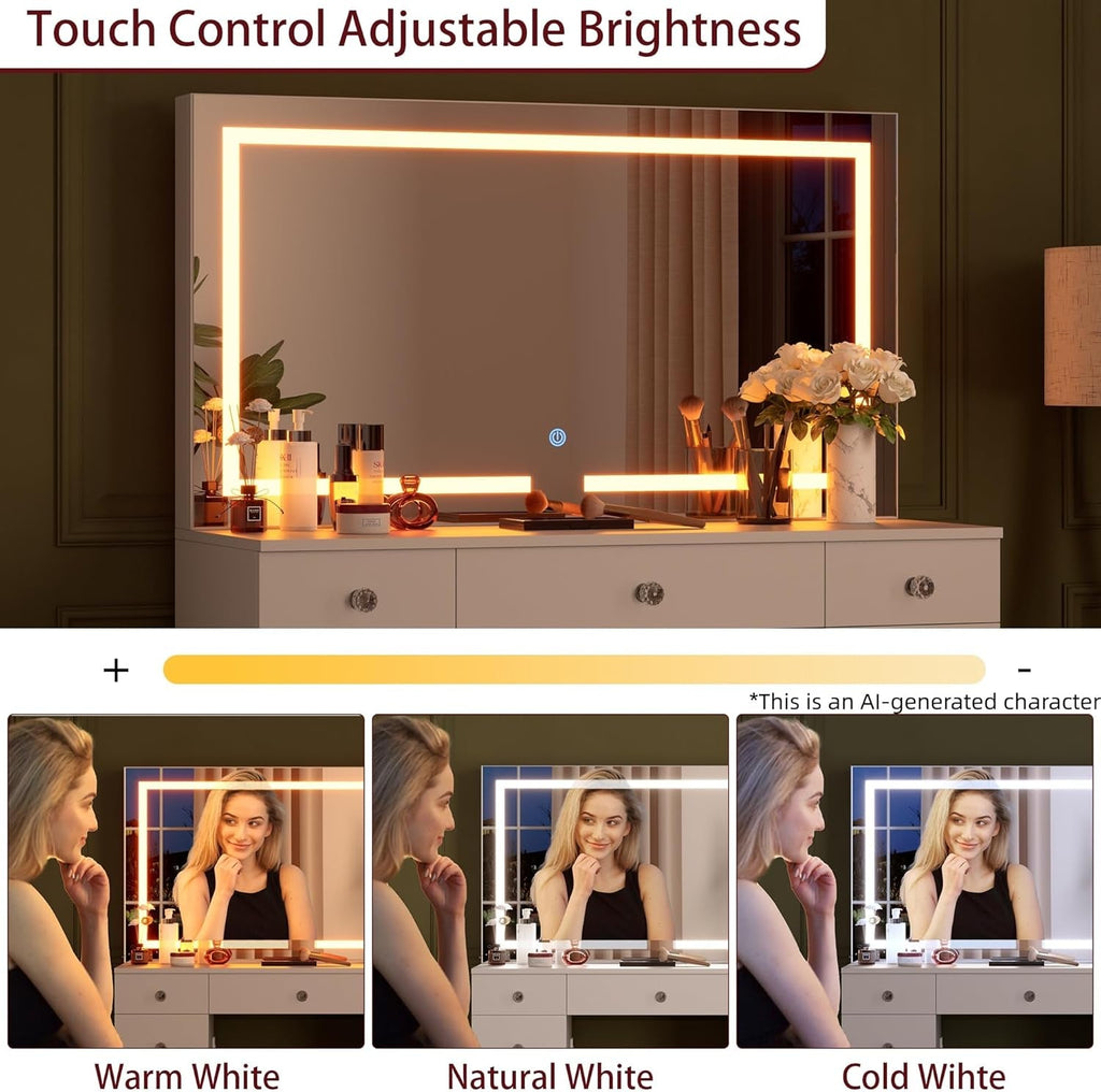 Amelie Illuminated Vanity Desk