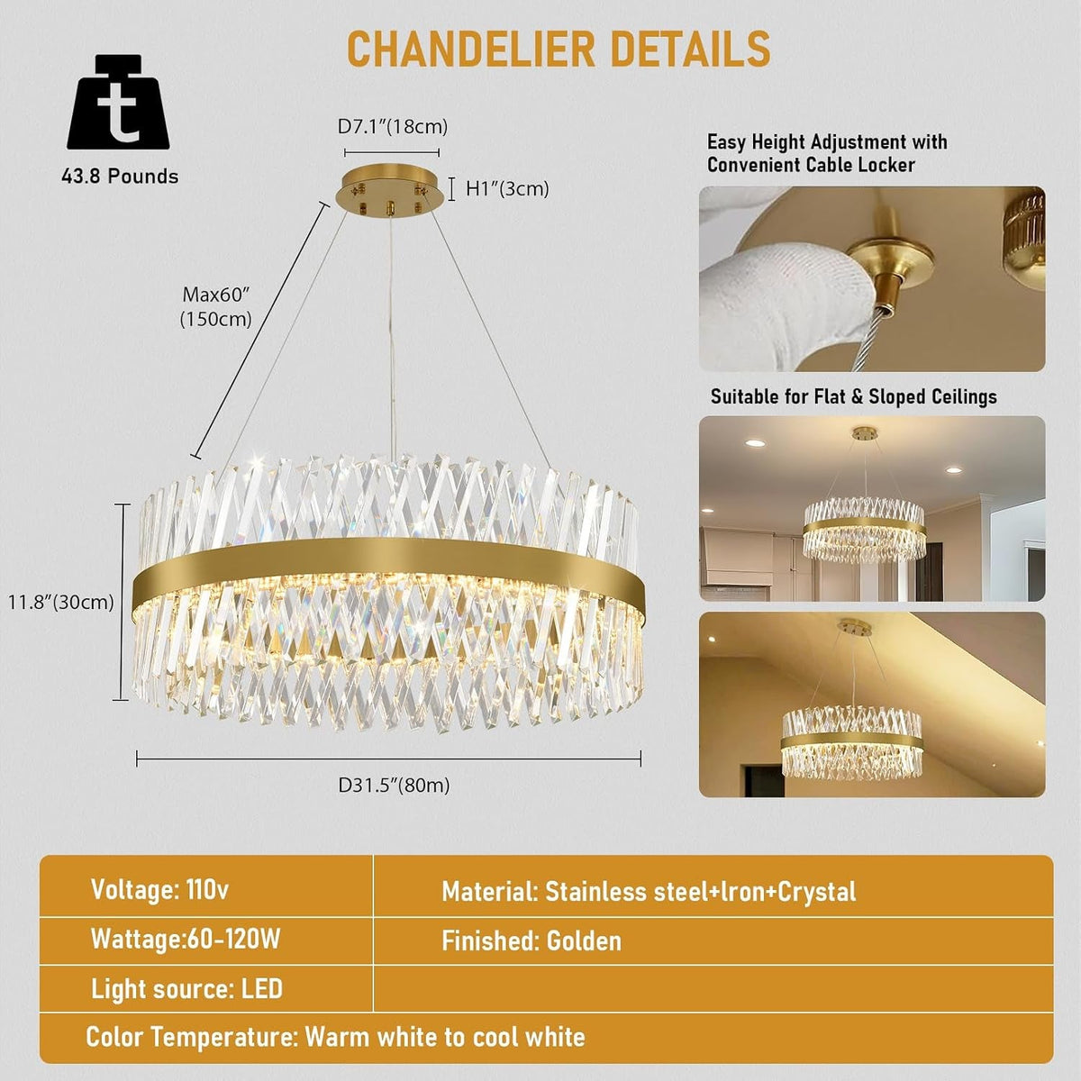 Seraphine Halo Chandelier