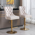 Aurelie Tufted Bar Stools, Set of 2
