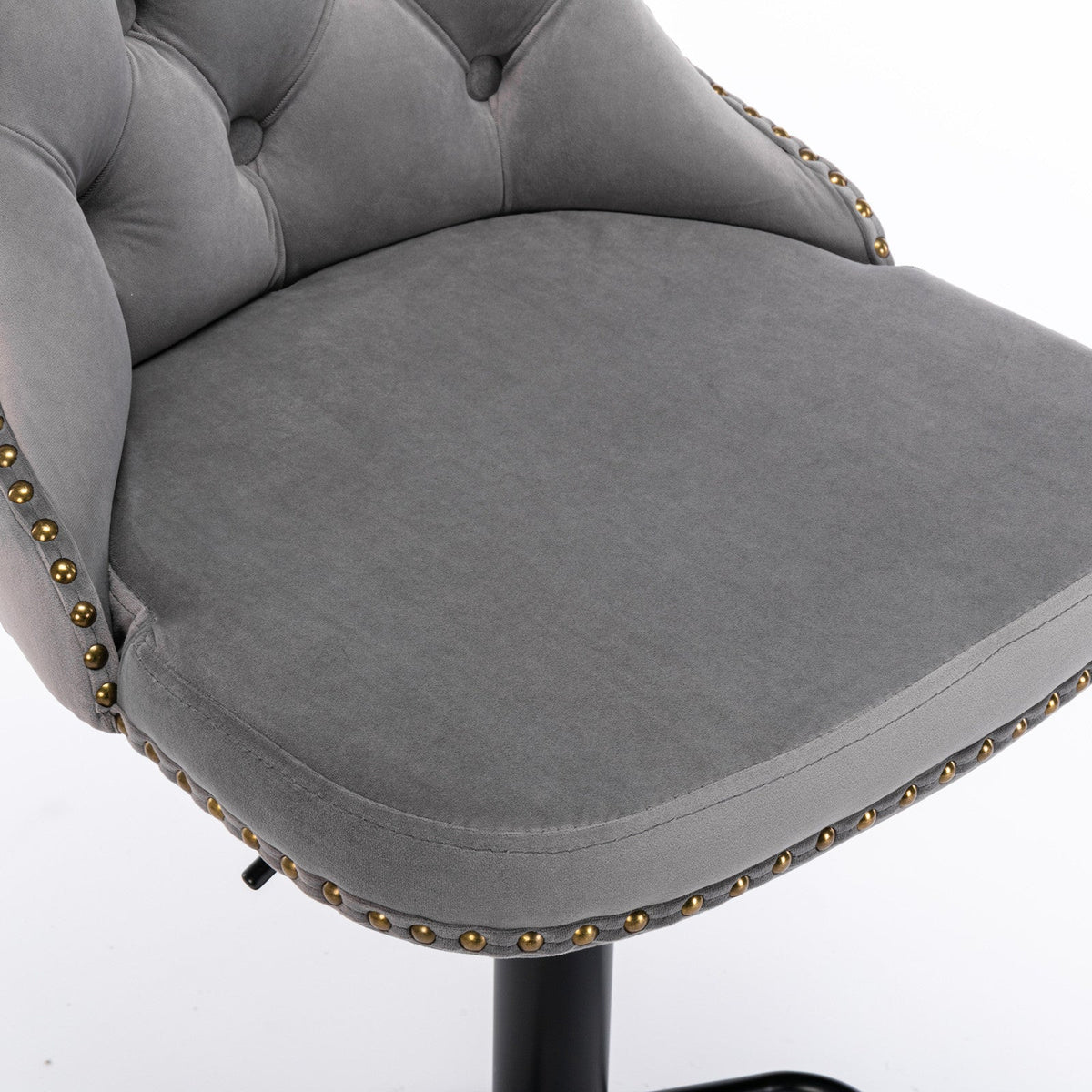 Camille Tufted Swivel Bar Stools, Set of 2