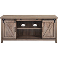 Rustic Barn Door TV Console