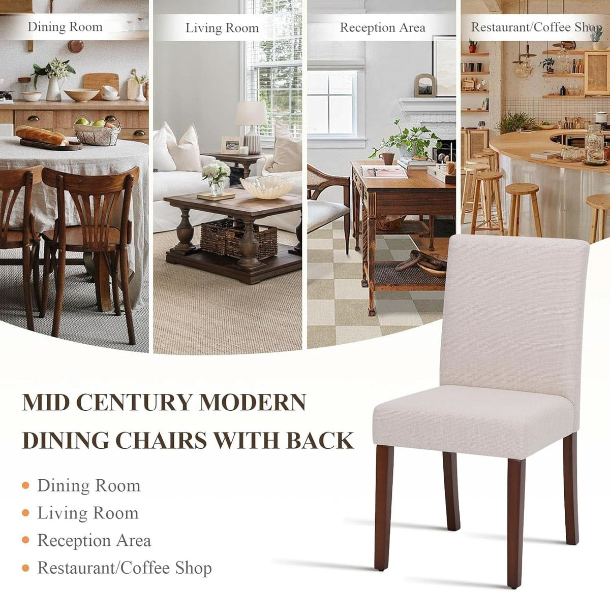Amélie Parsons Dining Chairs - Set of 4