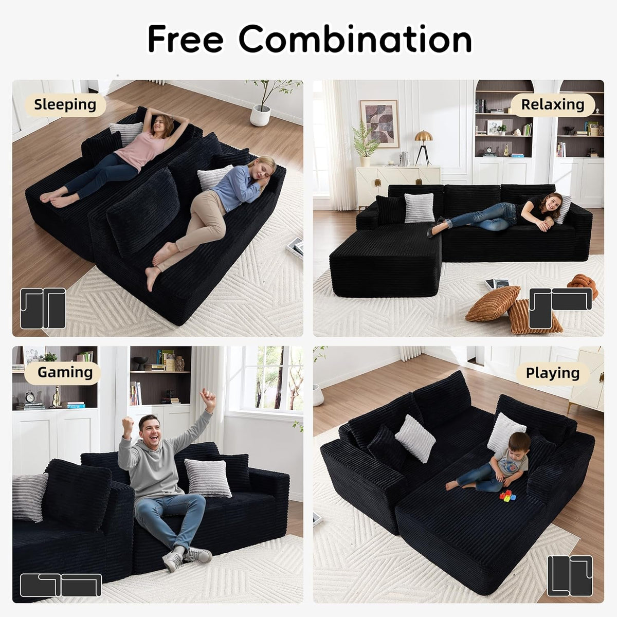 Vale Corduroy Modular Sectional