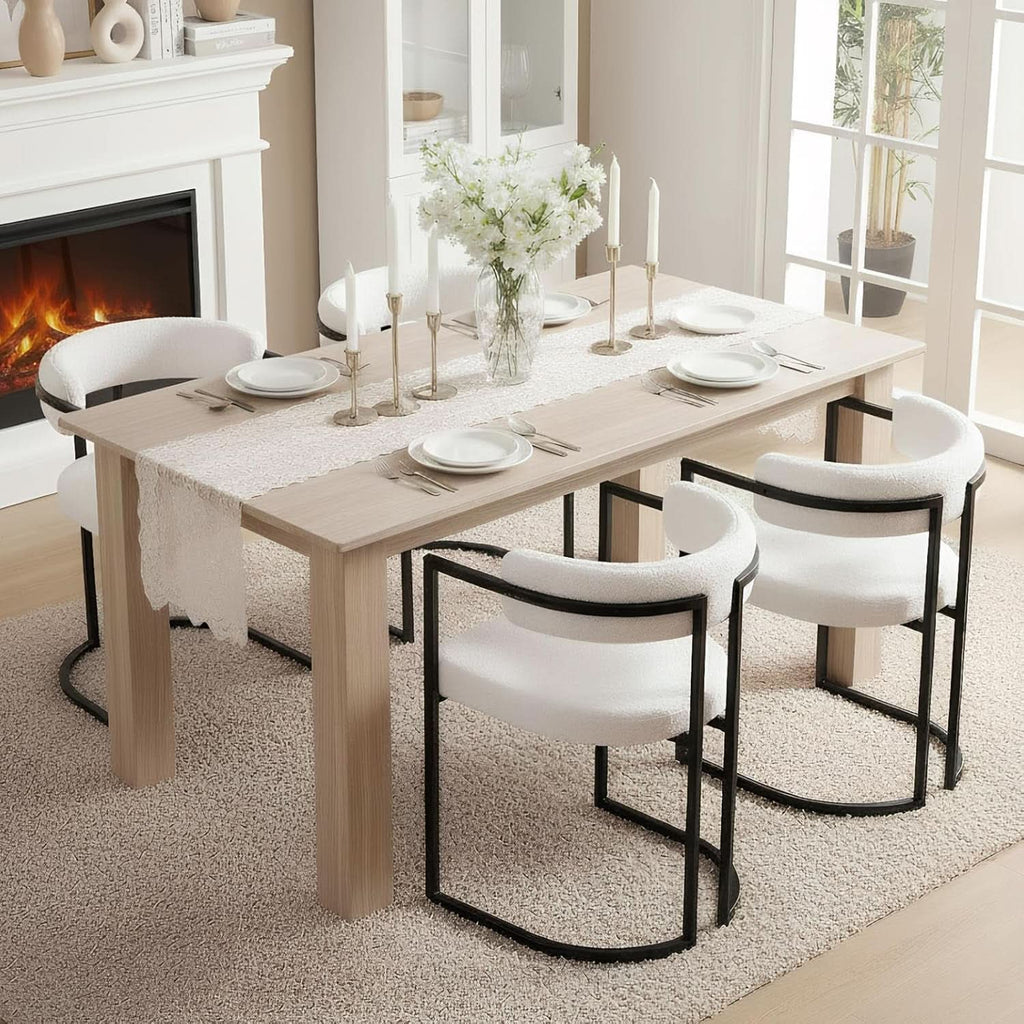 Ivette Sherpa Dining Chairs - Set of 2