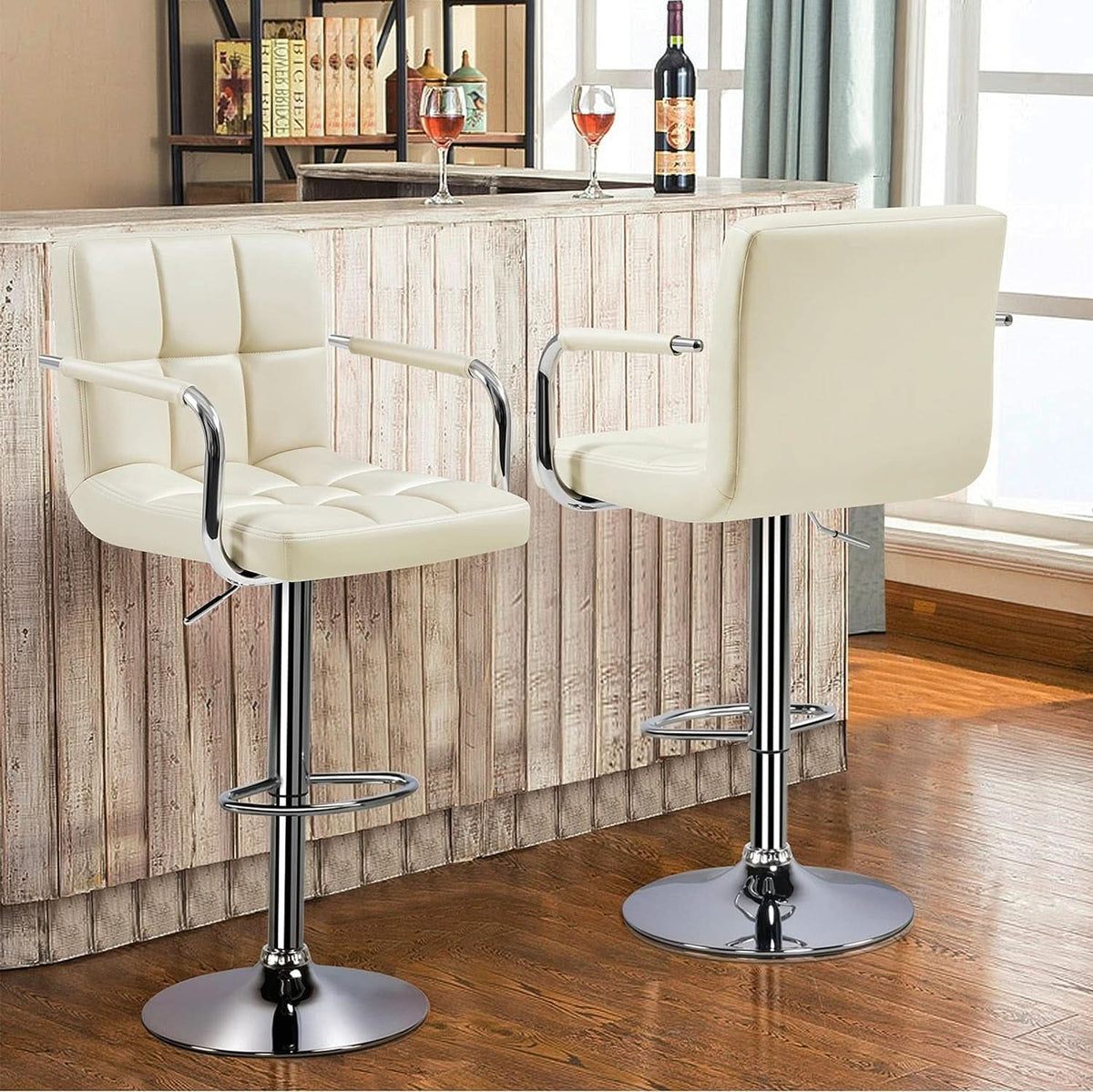 Amelie Champagne Bar Stools, Set of 2