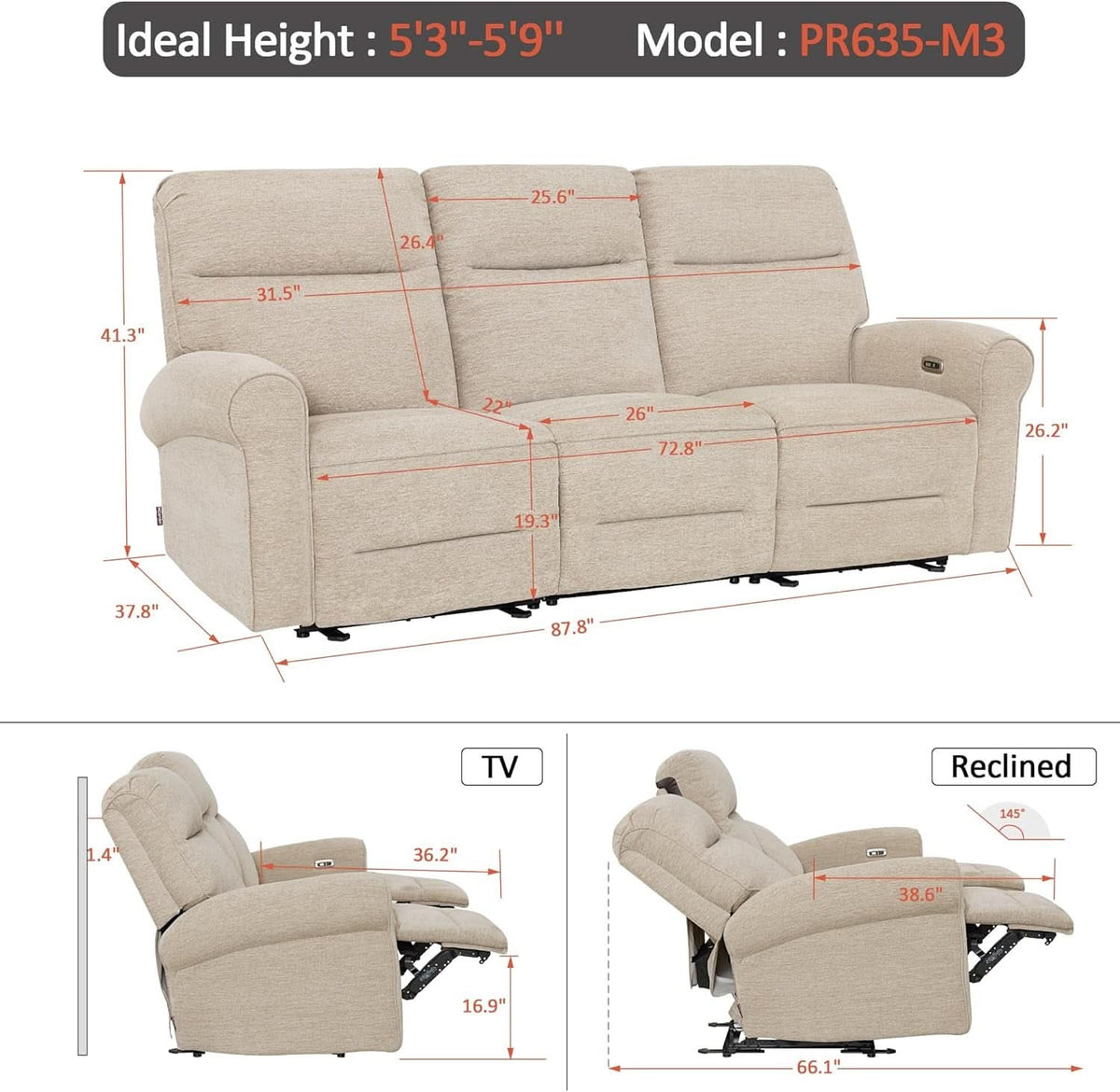 Orson Power Reclining Sofa