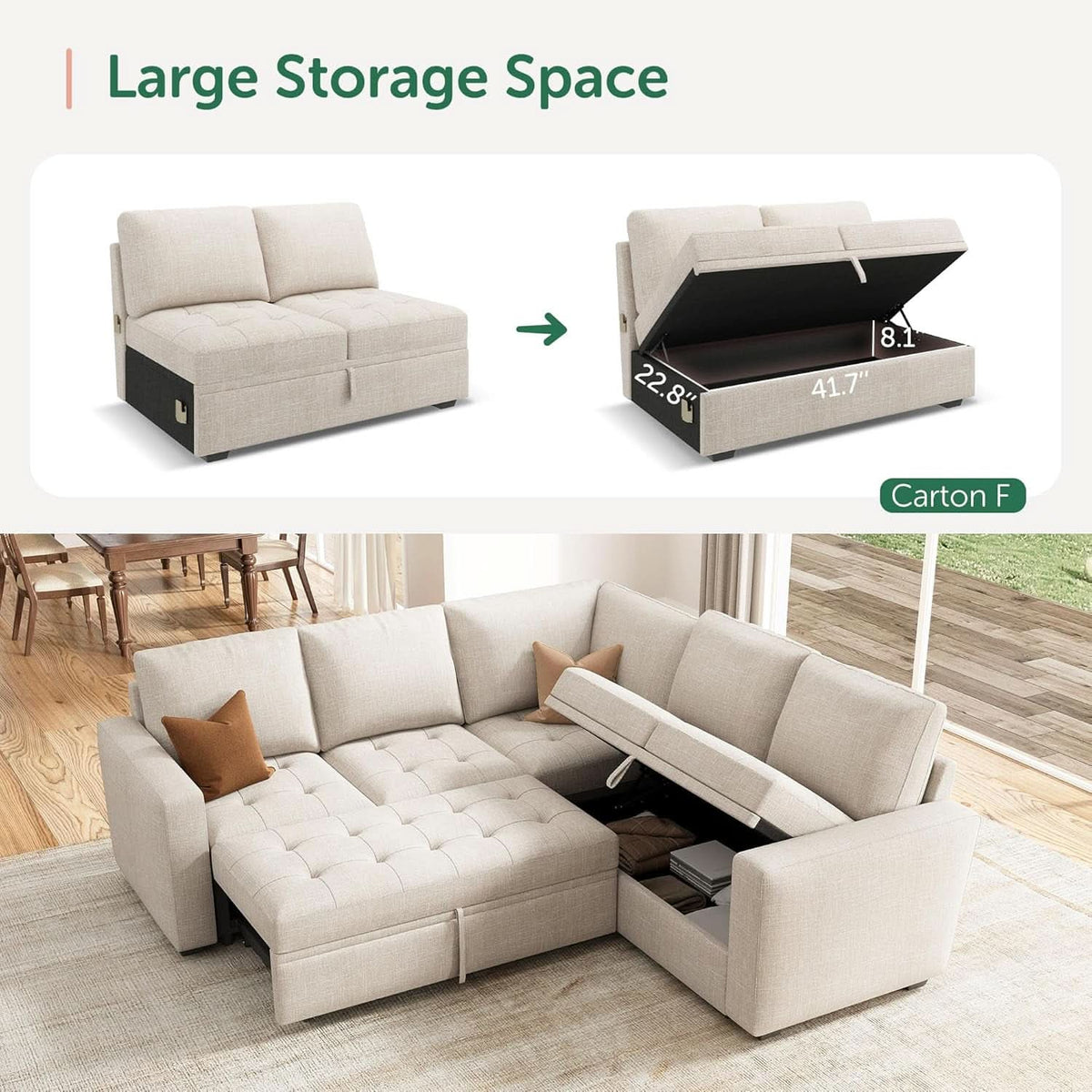 Selene Modular Sleeper Sectional