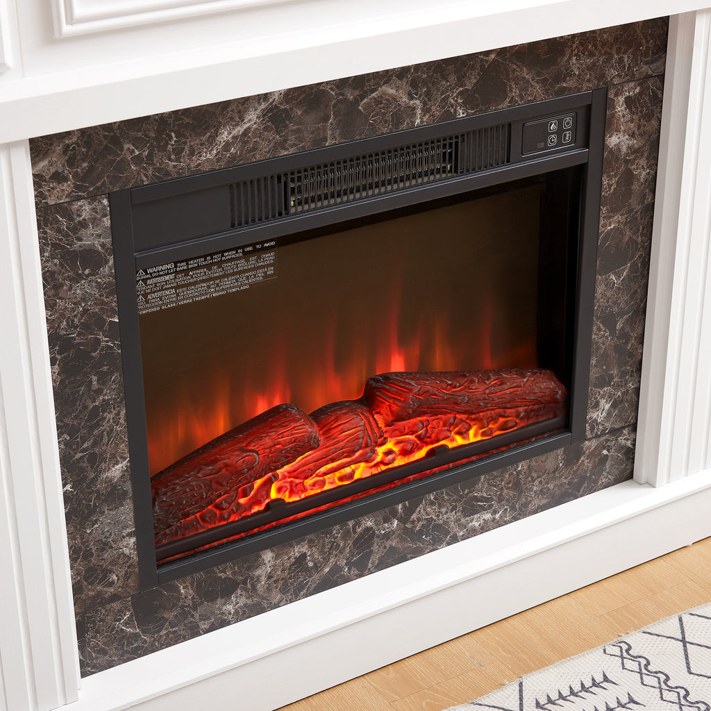White Traditional Fireplace Mantel