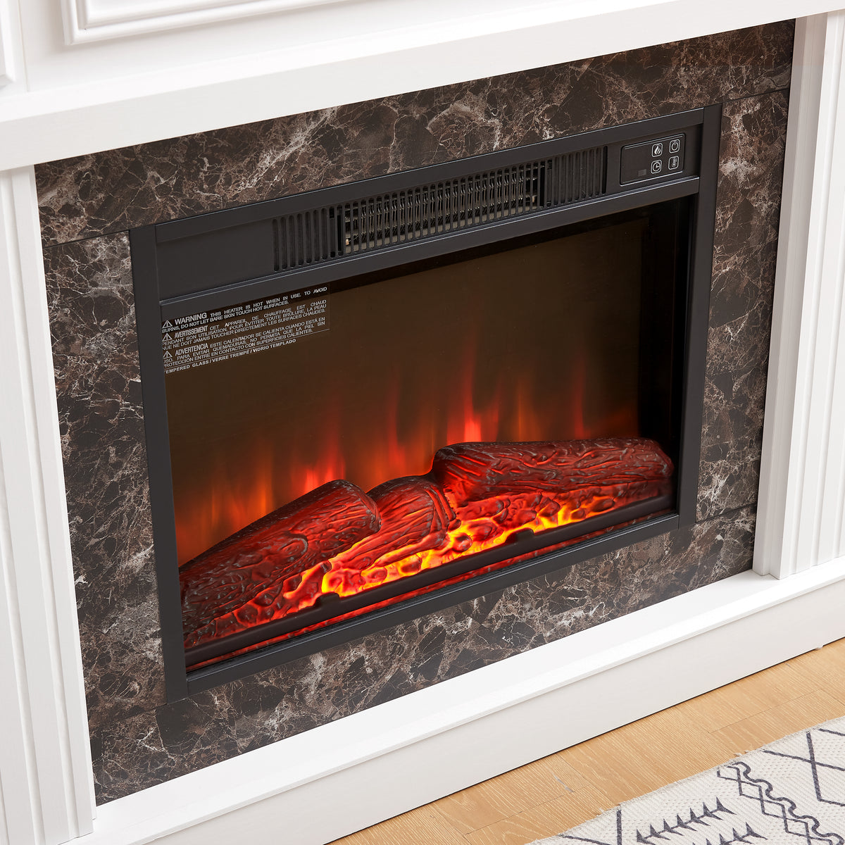 White Traditional Fireplace Mantel