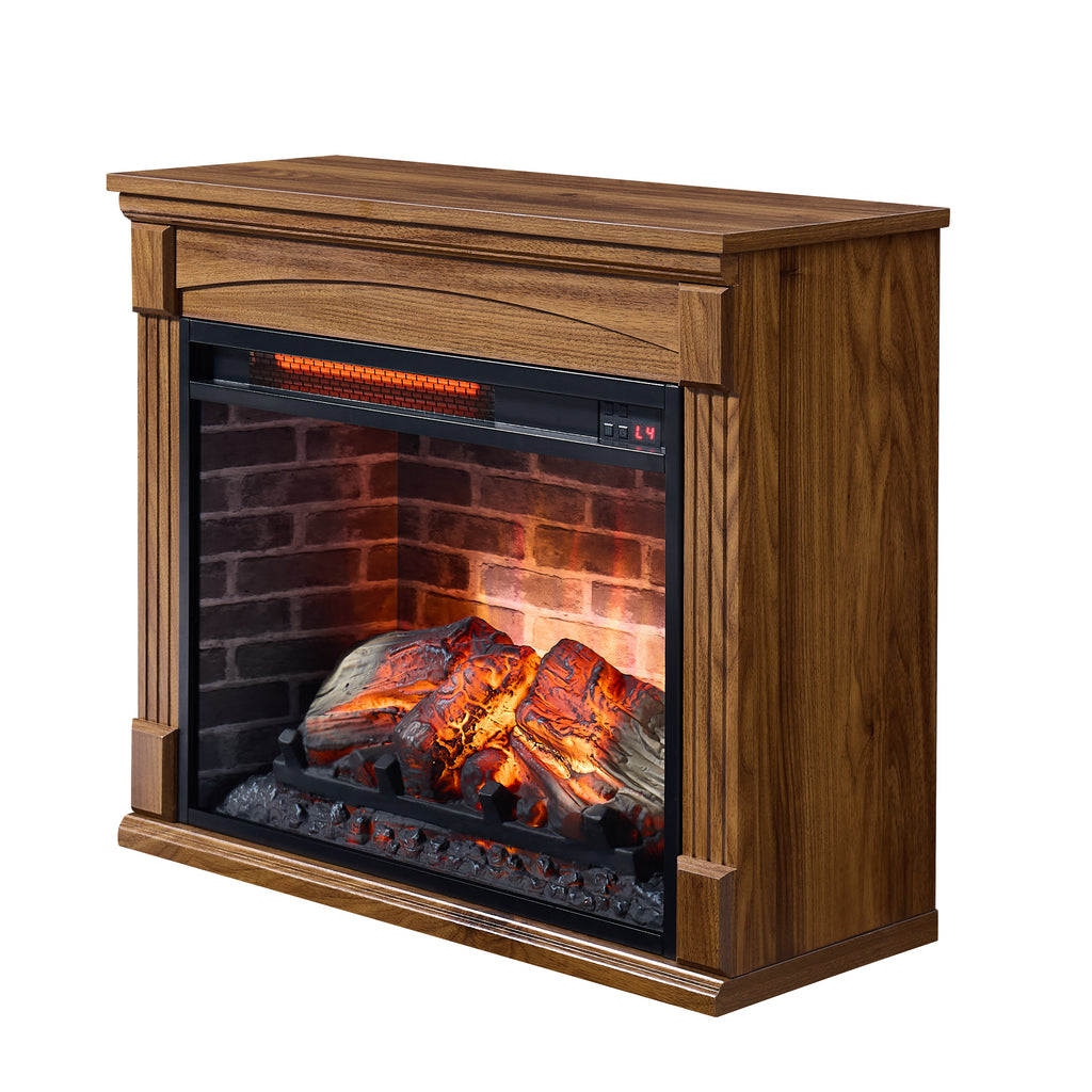 Walnut Fireplace Mantel