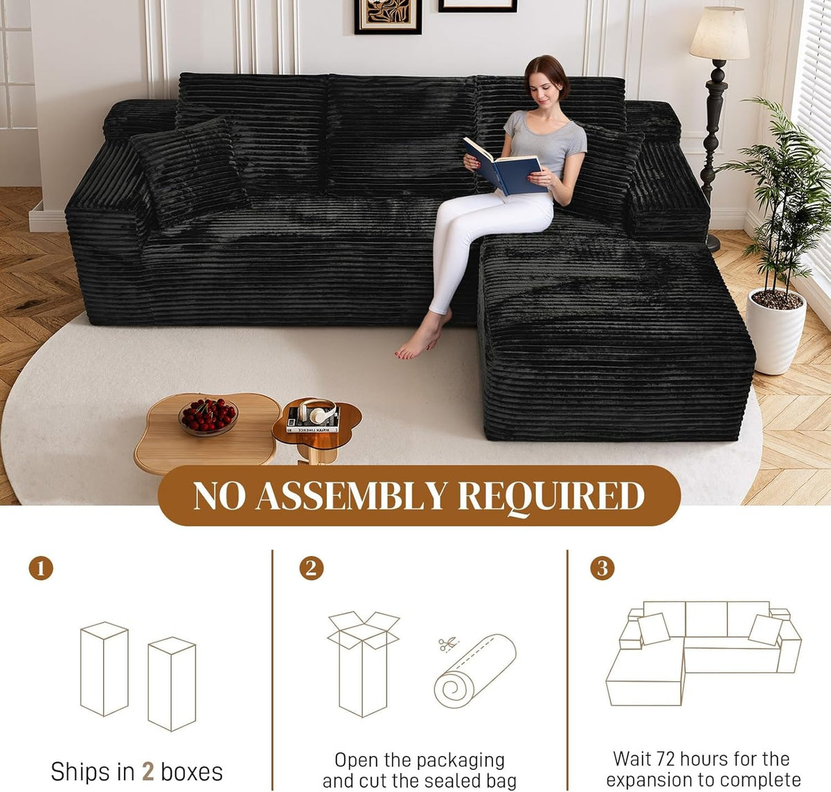 Soren Corduroy Sectional