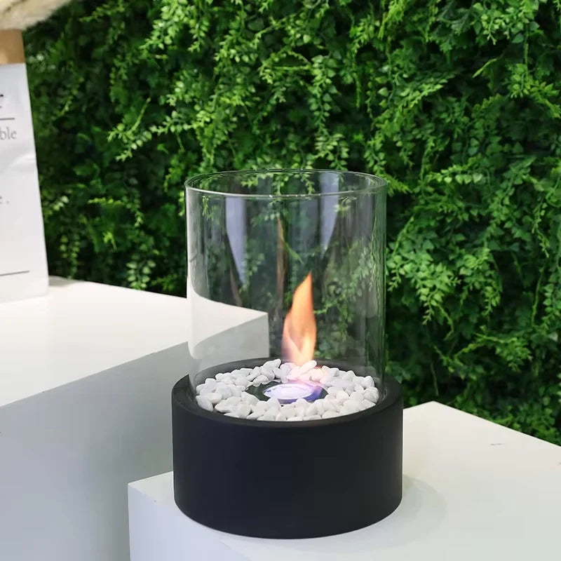 Glass Tabletop Fire Bowl