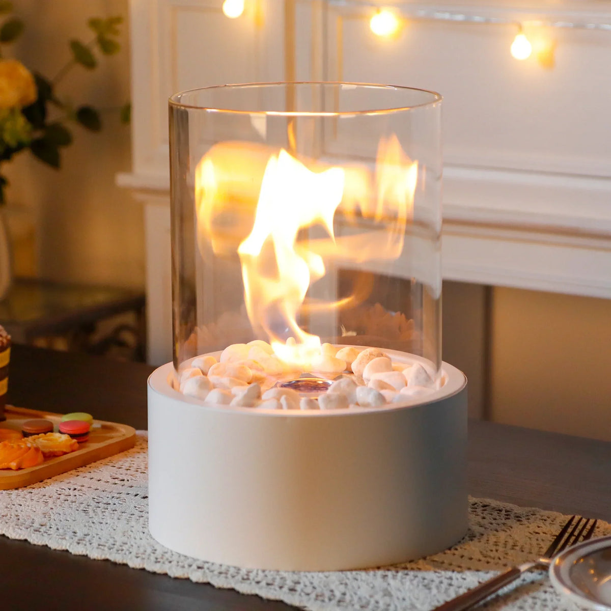 Glass Tabletop Fire Bowl