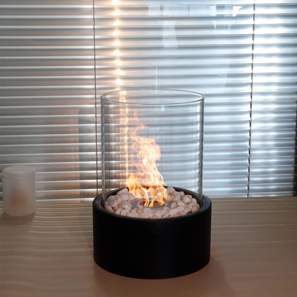 Glass Tabletop Fire Bowl