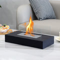 Square Glass Tabletop Fireplace