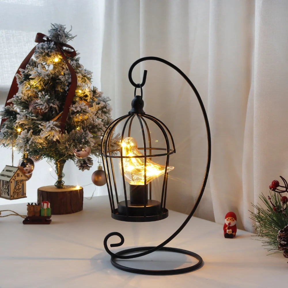 Hanging Birdcage Accent Lamp