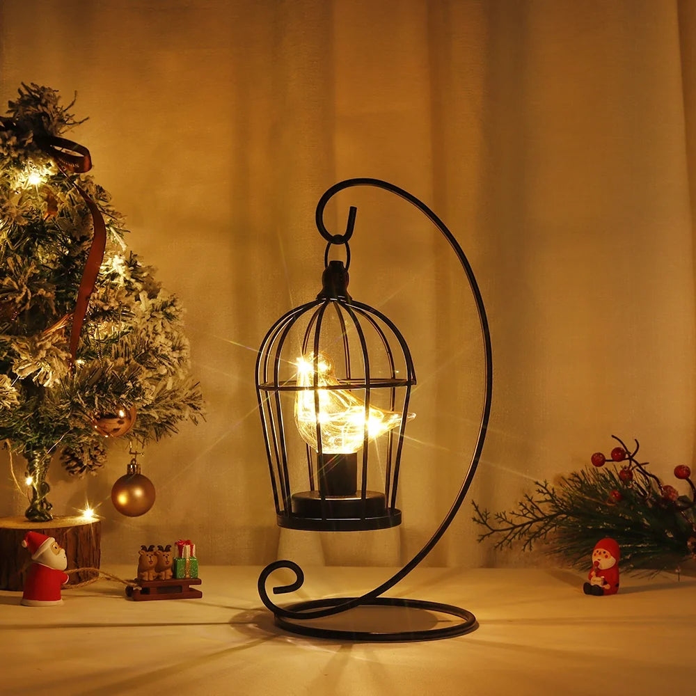Hanging Birdcage Accent Lamp